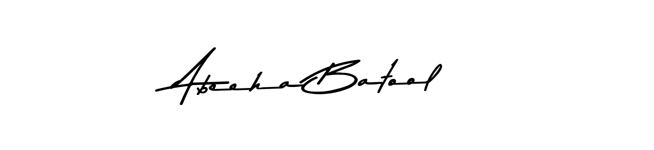 Abeeha Batool stylish signature style. Best Handwritten Sign (Asem Kandis PERSONAL USE) for my name. Handwritten Signature Collection Ideas for my name Abeeha Batool. Abeeha Batool signature style 9 images and pictures png