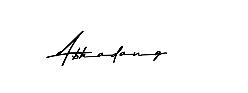 You should practise on your own different ways (Asem Kandis PERSONAL USE) to write your name (Abhadang) in signature. don't let someone else do it for you. Abhadang signature style 9 images and pictures png