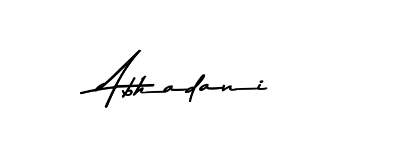 The best way (Asem Kandis PERSONAL USE) to make a short signature is to pick only two or three words in your name. The name Abhadani include a total of six letters. For converting this name. Abhadani signature style 9 images and pictures png