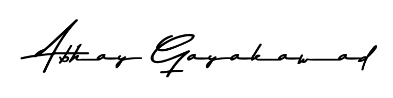 A sleek calligraphic signature for name Abhay Gayakawad utilizing Asem Kandis PERSONAL USE styling. Great for adding personal signatures to photos and art. Abhay Gayakawad signature style 9 images and pictures png
