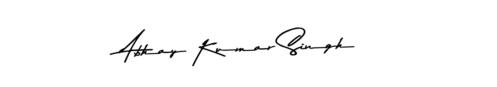 Abhay Kumar Singh stylish signature style. Best Handwritten Sign (Asem Kandis PERSONAL USE) for my name. Handwritten Signature Collection Ideas for my name Abhay Kumar Singh. Abhay Kumar Singh signature style 9 images and pictures png