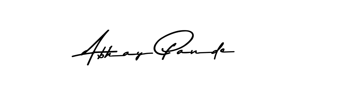 The best way (Asem Kandis PERSONAL USE) to make a short signature is to pick only two or three words in your name. The name Abhay Pande include a total of six letters. For converting this name. Abhay Pande signature style 9 images and pictures png