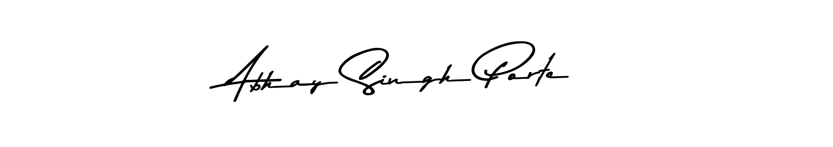 Similarly Asem Kandis PERSONAL USE is the best handwritten signature design. Signature creator online .You can use it as an online autograph creator for name Abhay Singh Porte. Abhay Singh Porte signature style 9 images and pictures png