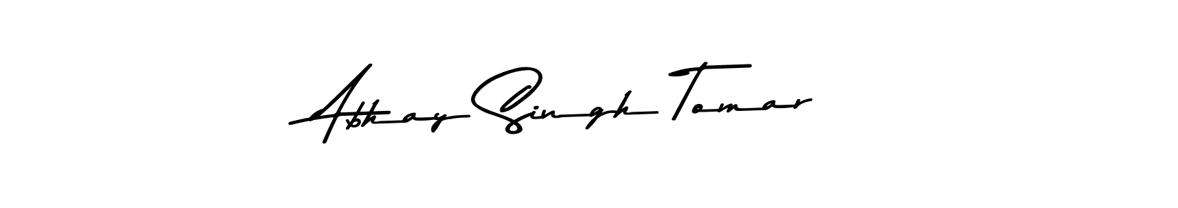 The best way (Asem Kandis PERSONAL USE) to make a short signature is to pick only two or three words in your name. The name Abhay Singh Tomar include a total of six letters. For converting this name. Abhay Singh Tomar signature style 9 images and pictures png