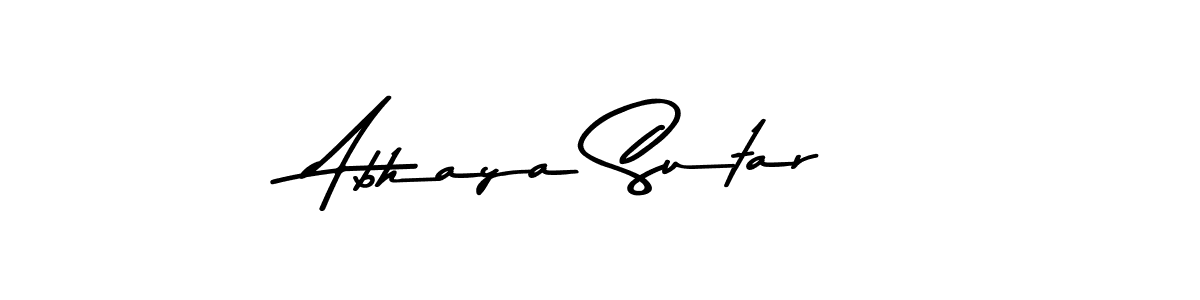 Make a beautiful signature design for name Abhaya Sutar. Use this online signature maker to create a handwritten signature for free. Abhaya Sutar signature style 9 images and pictures png