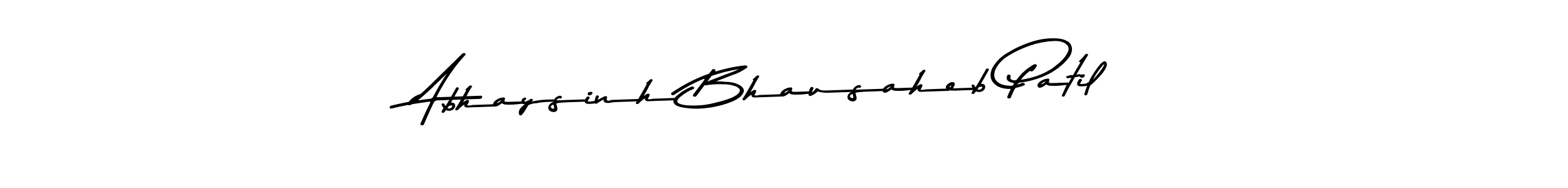 Create a beautiful signature design for name Abhaysinh Bhausaheb Patil. With this signature (Asem Kandis PERSONAL USE) fonts, you can make a handwritten signature for free. Abhaysinh Bhausaheb Patil signature style 9 images and pictures png