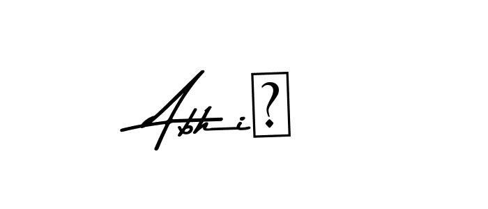 Use a signature maker to create a handwritten signature online. With this signature software, you can design (Asem Kandis PERSONAL USE) your own signature for name Abhi✓. Abhi✓ signature style 9 images and pictures png