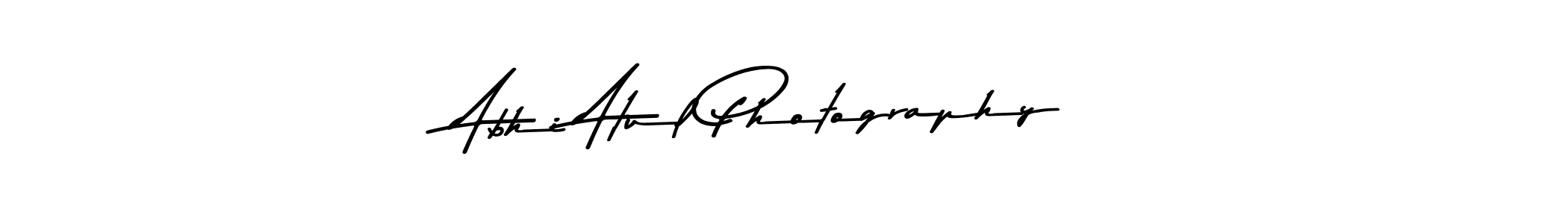 How to make Abhi Atul Photography name signature. Use Asem Kandis PERSONAL USE style for creating short signs online. This is the latest handwritten sign. Abhi Atul Photography signature style 9 images and pictures png