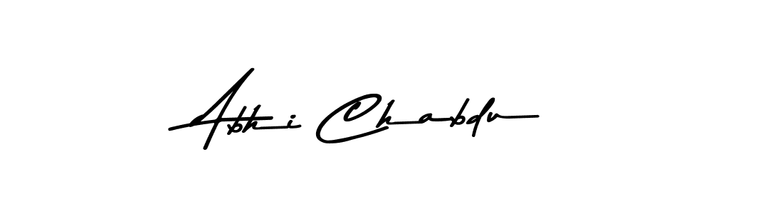 Make a beautiful signature design for name Abhi Chabdu. With this signature (Asem Kandis PERSONAL USE) style, you can create a handwritten signature for free. Abhi Chabdu signature style 9 images and pictures png