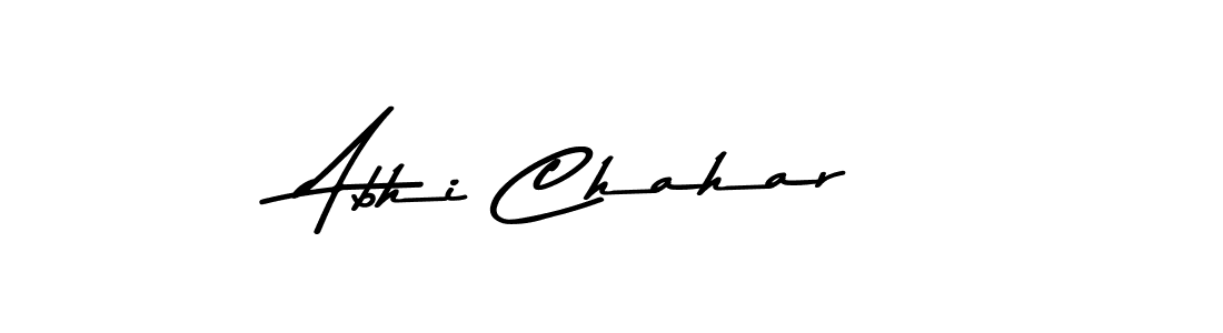 Use a signature maker to create a handwritten signature online. With this signature software, you can design (Asem Kandis PERSONAL USE) your own signature for name Abhi Chahar. Abhi Chahar signature style 9 images and pictures png