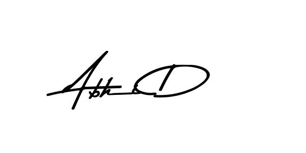 Make a beautiful signature design for name Abhi D. With this signature (Asem Kandis PERSONAL USE) style, you can create a handwritten signature for free. Abhi D signature style 9 images and pictures png