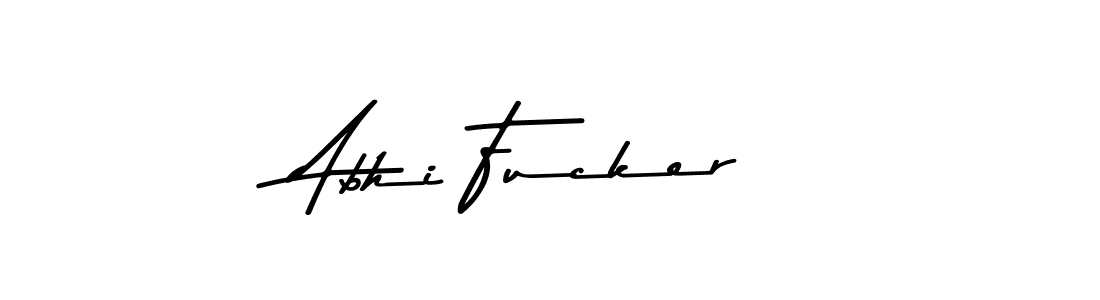Make a beautiful signature design for name Abhi Fucker. With this signature (Asem Kandis PERSONAL USE) style, you can create a handwritten signature for free. Abhi Fucker signature style 9 images and pictures png