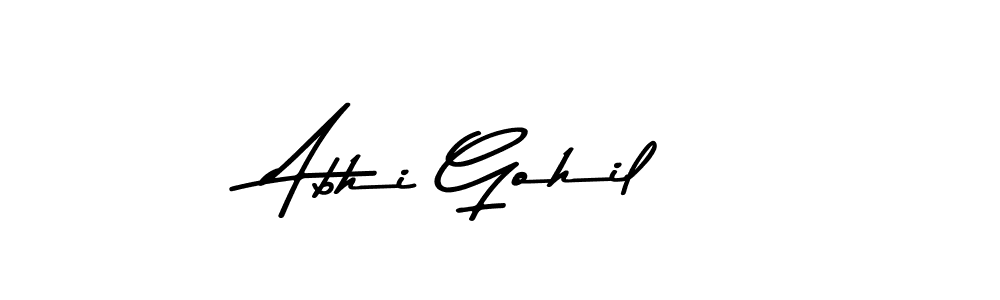 Use a signature maker to create a handwritten signature online. With this signature software, you can design (Asem Kandis PERSONAL USE) your own signature for name Abhi Gohil. Abhi Gohil signature style 9 images and pictures png