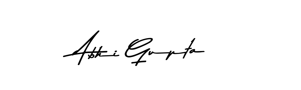 Make a beautiful signature design for name Abhi Gupta. With this signature (Asem Kandis PERSONAL USE) style, you can create a handwritten signature for free. Abhi Gupta signature style 9 images and pictures png