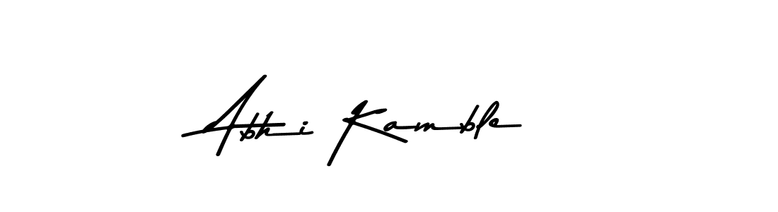 Abhi Kamble stylish signature style. Best Handwritten Sign (Asem Kandis PERSONAL USE) for my name. Handwritten Signature Collection Ideas for my name Abhi Kamble. Abhi Kamble signature style 9 images and pictures png