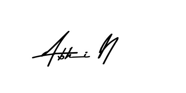 How to make Abhi N signature? Asem Kandis PERSONAL USE is a professional autograph style. Create handwritten signature for Abhi N name. Abhi N signature style 9 images and pictures png