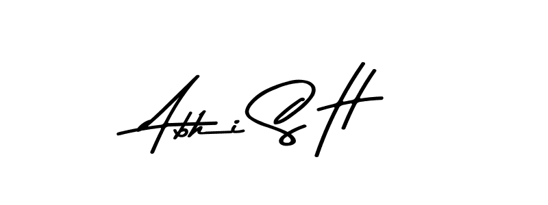 This is the best signature style for the Abhi S H name. Also you like these signature font (Asem Kandis PERSONAL USE). Mix name signature. Abhi S H signature style 9 images and pictures png