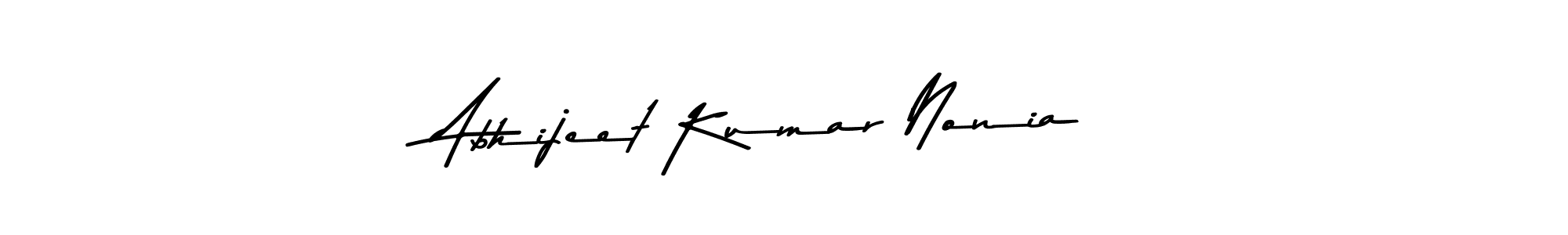 Use a signature maker to create a handwritten signature online. With this signature software, you can design (Asem Kandis PERSONAL USE) your own signature for name Abhijeet Kumar Nonia. Abhijeet Kumar Nonia signature style 9 images and pictures png