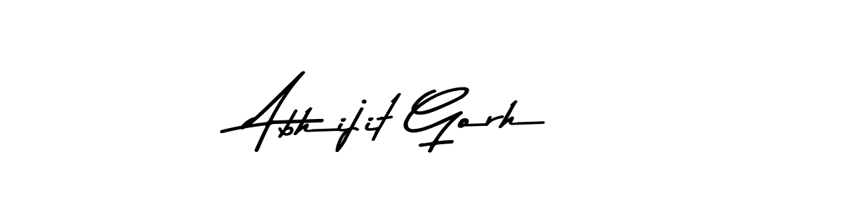 Make a beautiful signature design for name Abhijit Gorh. With this signature (Asem Kandis PERSONAL USE) style, you can create a handwritten signature for free. Abhijit Gorh signature style 9 images and pictures png