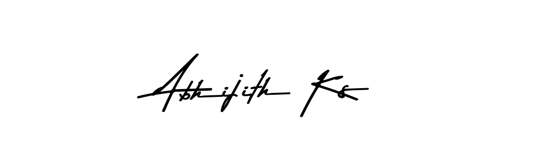 Abhijith Ks stylish signature style. Best Handwritten Sign (Asem Kandis PERSONAL USE) for my name. Handwritten Signature Collection Ideas for my name Abhijith Ks. Abhijith Ks signature style 9 images and pictures png