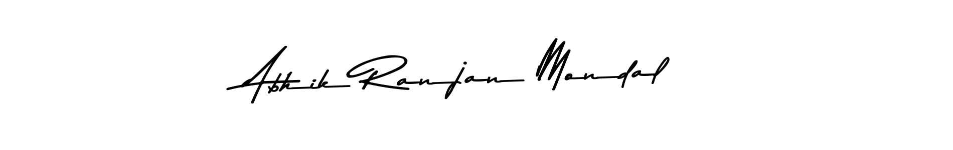 Create a beautiful signature design for name Abhik Ranjan Mondal. With this signature (Asem Kandis PERSONAL USE) fonts, you can make a handwritten signature for free. Abhik Ranjan Mondal signature style 9 images and pictures png