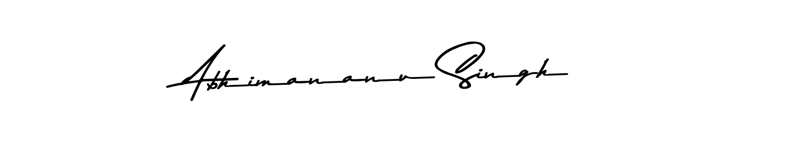Design your own signature with our free online signature maker. With this signature software, you can create a handwritten (Asem Kandis PERSONAL USE) signature for name Abhimananu Singh. Abhimananu Singh signature style 9 images and pictures png