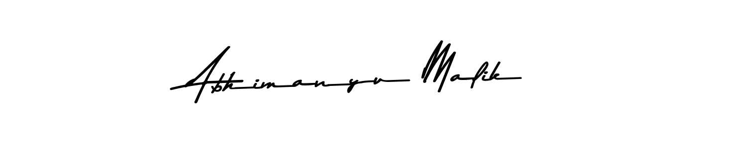 Design your own signature with our free online signature maker. With this signature software, you can create a handwritten (Asem Kandis PERSONAL USE) signature for name Abhimanyu Malik. Abhimanyu Malik signature style 9 images and pictures png