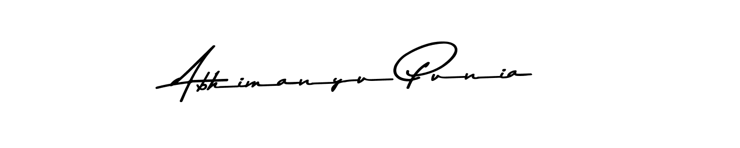 if you are searching for the best signature style for your name Abhimanyu Punia. so please give up your signature search. here we have designed multiple signature styles  using Asem Kandis PERSONAL USE. Abhimanyu Punia signature style 9 images and pictures png