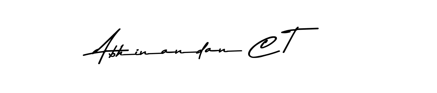 You should practise on your own different ways (Asem Kandis PERSONAL USE) to write your name (Abhinandan C T) in signature. don't let someone else do it for you. Abhinandan C T signature style 9 images and pictures png