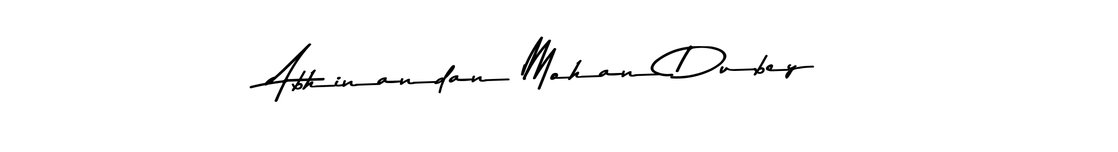 Create a beautiful signature design for name Abhinandan Mohan Dubey. With this signature (Asem Kandis PERSONAL USE) fonts, you can make a handwritten signature for free. Abhinandan Mohan Dubey signature style 9 images and pictures png