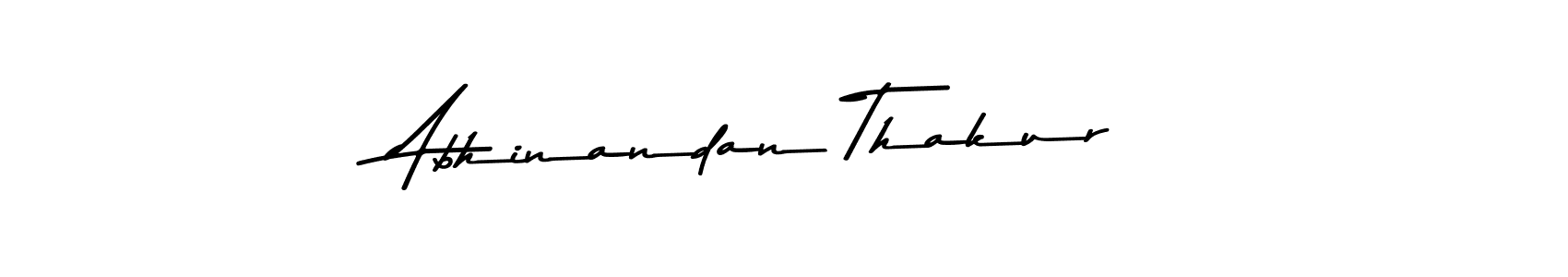 Create a beautiful signature design for name Abhinandan Thakur. With this signature (Asem Kandis PERSONAL USE) fonts, you can make a handwritten signature for free. Abhinandan Thakur signature style 9 images and pictures png