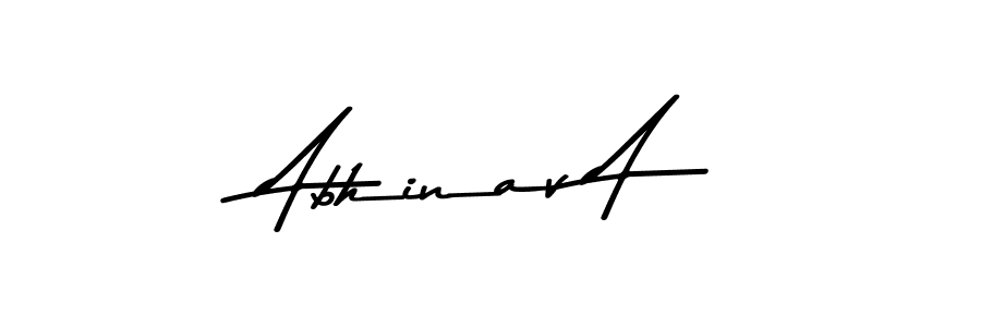 How to make Abhinav A signature? Asem Kandis PERSONAL USE is a professional autograph style. Create handwritten signature for Abhinav A name. Abhinav A signature style 9 images and pictures png