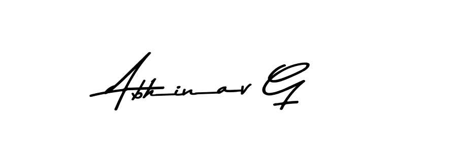 The best way (Asem Kandis PERSONAL USE) to make a short signature is to pick only two or three words in your name. The name Abhinav G include a total of six letters. For converting this name. Abhinav G signature style 9 images and pictures png