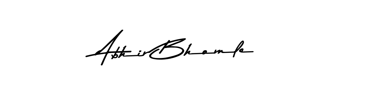 Also You can easily find your signature by using the search form. We will create Abhir Bhomle name handwritten signature images for you free of cost using Asem Kandis PERSONAL USE sign style. Abhir Bhomle signature style 9 images and pictures png