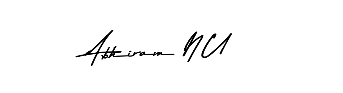 Make a beautiful signature design for name Abhiram N U. Use this online signature maker to create a handwritten signature for free. Abhiram N U signature style 9 images and pictures png