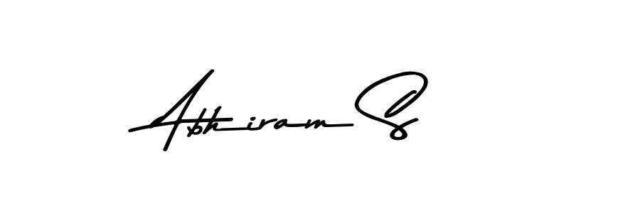 Make a beautiful signature design for name Abhiram S. With this signature (Asem Kandis PERSONAL USE) style, you can create a handwritten signature for free. Abhiram S signature style 9 images and pictures png