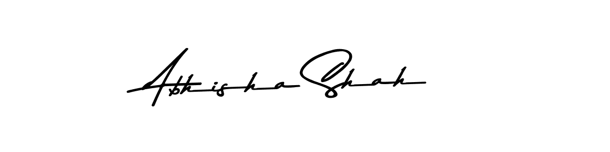 Use a signature maker to create a handwritten signature online. With this signature software, you can design (Asem Kandis PERSONAL USE) your own signature for name Abhisha Shah. Abhisha Shah signature style 9 images and pictures png