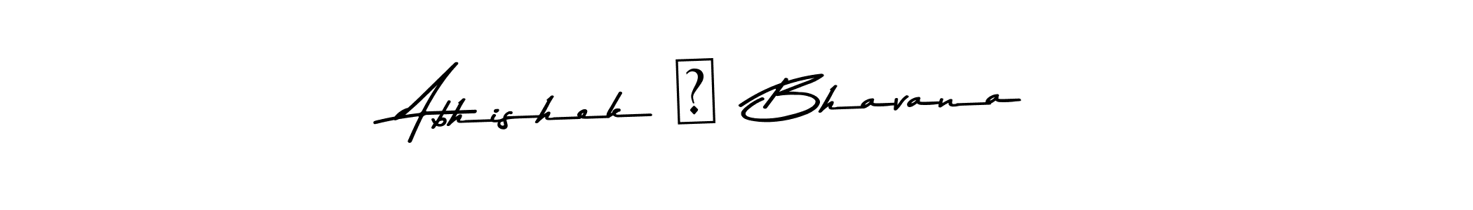 Design your own signature with our free online signature maker. With this signature software, you can create a handwritten (Asem Kandis PERSONAL USE) signature for name Abhishek ❤  Bhavana. Abhishek ❤  Bhavana signature style 9 images and pictures png