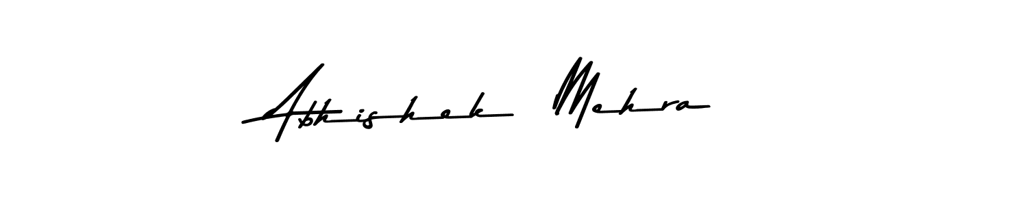 This is the best signature style for the Abhishek  Mehra name. Also you like these signature font (Asem Kandis PERSONAL USE). Mix name signature. Abhishek  Mehra signature style 9 images and pictures png