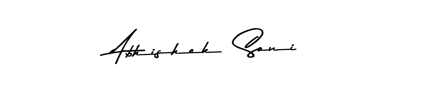 Similarly Asem Kandis PERSONAL USE is the best handwritten signature design. Signature creator online .You can use it as an online autograph creator for name Abhishek  Soni. Abhishek  Soni signature style 9 images and pictures png