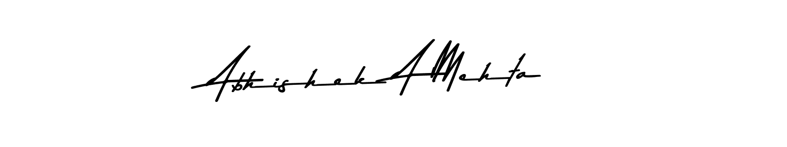 This is the best signature style for the Abhishek A Mehta name. Also you like these signature font (Asem Kandis PERSONAL USE). Mix name signature. Abhishek A Mehta signature style 9 images and pictures png