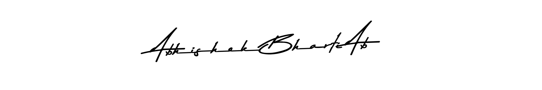 How to make Abhishek Bharti Ab name signature. Use Asem Kandis PERSONAL USE style for creating short signs online. This is the latest handwritten sign. Abhishek Bharti Ab signature style 9 images and pictures png