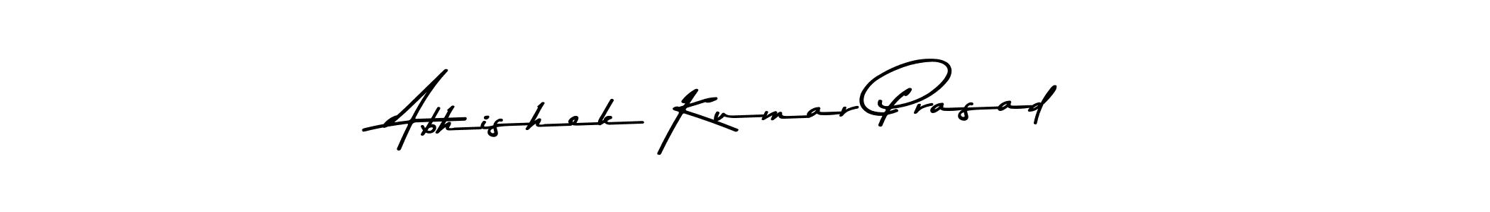 Create a beautiful signature design for name Abhishek Kumar Prasad. With this signature (Asem Kandis PERSONAL USE) fonts, you can make a handwritten signature for free. Abhishek Kumar Prasad signature style 9 images and pictures png