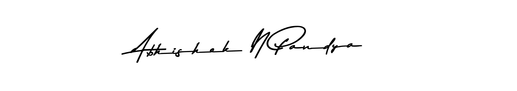 Design your own signature with our free online signature maker. With this signature software, you can create a handwritten (Asem Kandis PERSONAL USE) signature for name Abhishek N Pandya. Abhishek N Pandya signature style 9 images and pictures png