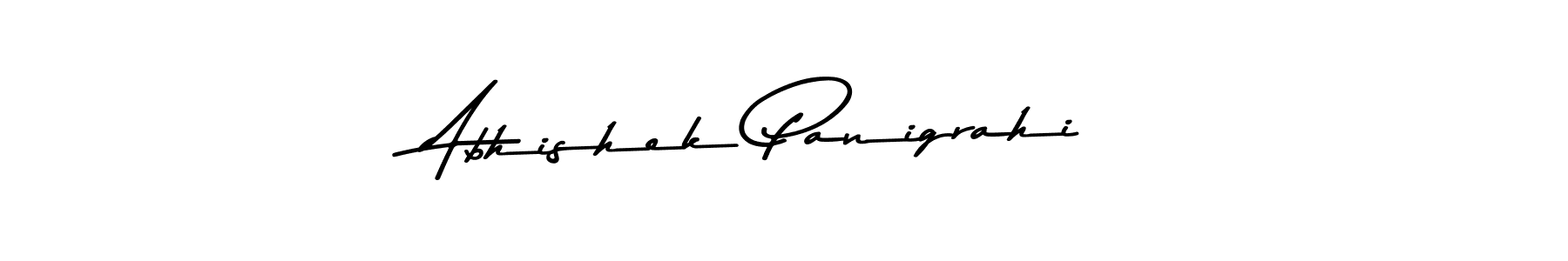 How to make Abhishek Panigrahi name signature. Use Asem Kandis PERSONAL USE style for creating short signs online. This is the latest handwritten sign. Abhishek Panigrahi signature style 9 images and pictures png