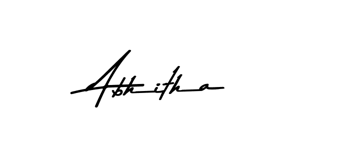 How to make Abhitha name signature. Use Asem Kandis PERSONAL USE style for creating short signs online. This is the latest handwritten sign. Abhitha signature style 9 images and pictures png