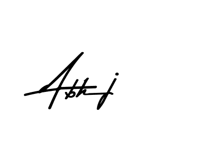 Create a beautiful signature design for name Abhj. With this signature (Asem Kandis PERSONAL USE) fonts, you can make a handwritten signature for free. Abhj signature style 9 images and pictures png