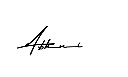 Use a signature maker to create a handwritten signature online. With this signature software, you can design (Asem Kandis PERSONAL USE) your own signature for name Abhni. Abhni signature style 9 images and pictures png