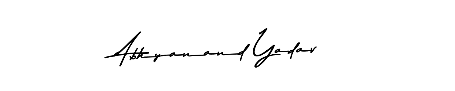 Similarly Asem Kandis PERSONAL USE is the best handwritten signature design. Signature creator online .You can use it as an online autograph creator for name Abhyanand Yadav. Abhyanand Yadav signature style 9 images and pictures png