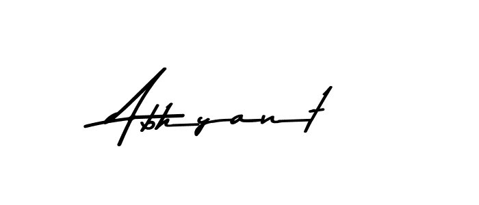 Make a beautiful signature design for name Abhyant. With this signature (Asem Kandis PERSONAL USE) style, you can create a handwritten signature for free. Abhyant signature style 9 images and pictures png